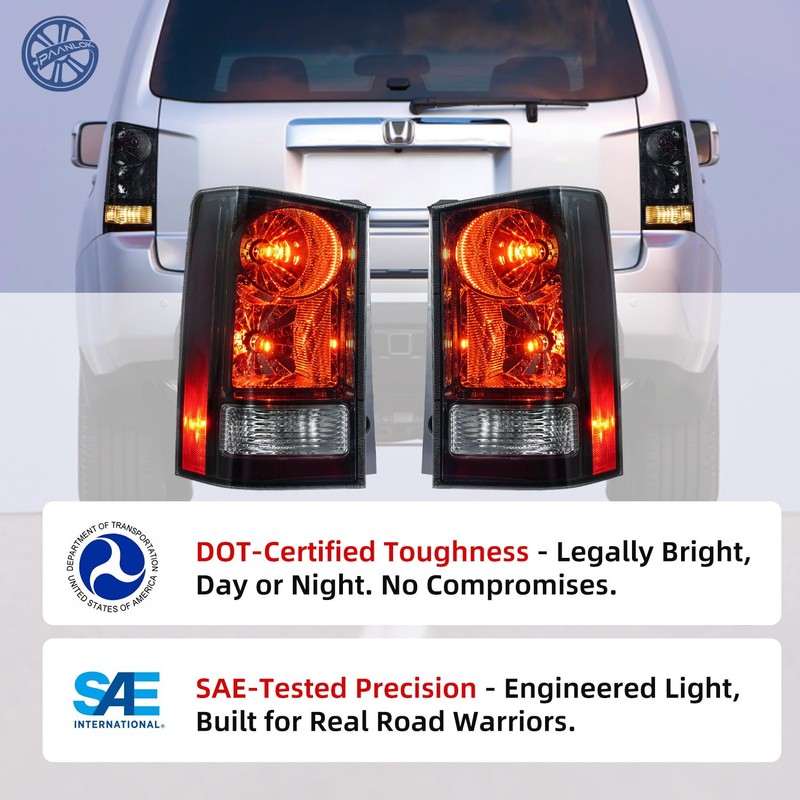 PAANLOK Set of 2 Direct Fit OE Replacement Tail Lights