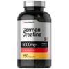 Horbäach German Creatine Monohydrate 5000mg | 250 Capsules | Non-GMO,