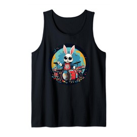 Drummer animal costume for Easter bunny boys and girls Tank Top