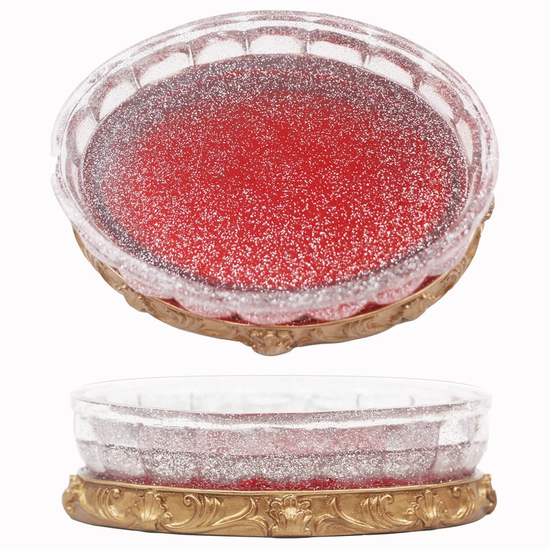 LUANT Vintage Red Bathroom Accessories, 5Piece Bathroom Accessories Set, Bathroom