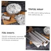 Ipetboom 4 Rolls Aluminum Foil Wrap High Temperature Resistant Kitchen