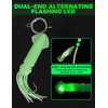 BLUEWING Upgraded Lighted Glow Squid Lure 12in Fishing Water Activate