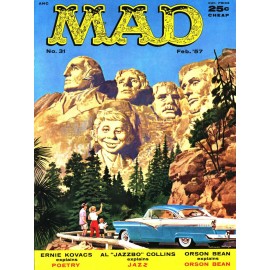 1957 Mad Magazine #31 NEW Metal Sign: Mount Rushmore Theme