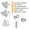 Cylinder Screws with Hexagon Socket, 1080 Pieces Screws Nuts and