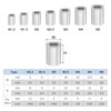 PATIKIL 1/8" / 3 mm Aluminum Crimping Loop Sleeves, 20Pcs