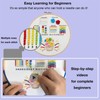 VIVIDOX 4 Sets Embroidery Kit for Beginners with Stitch Video,