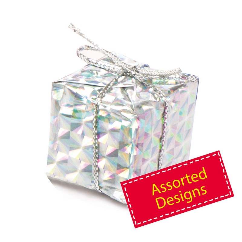 Baker Ross AR828 Mini Present Christmas Decoration Crafting Embellishments, Pack