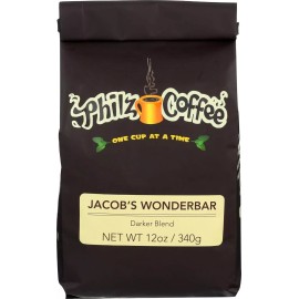 PHILZ COFFEE Jacobs Wonderbar Roasted Whole Bean Coffee, 12 OZ