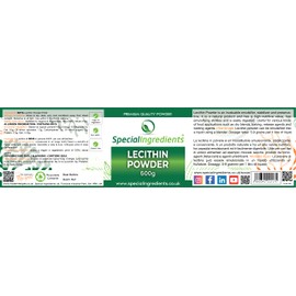 Lecithin Powder 500g Premium Quality Food Grade Non GMO (2 x 250g)