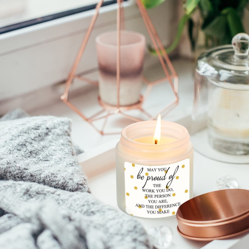 Fumete 10 Pcs Jars Scented Soy Candles 3.5 oz Candles