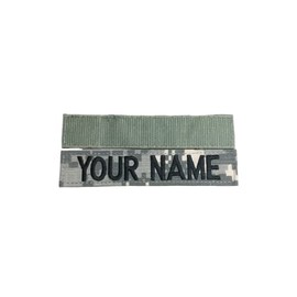 ACU, Multicam OCP, Black, ABU, OD Green, DesertTan, Marpat Custom Name Tape or Army Tape, with Fastener (with Fastener, ACU)