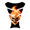 BIKE-label Tank Pad 3D Motorcycle Sticker Ghost Rider Compatible with