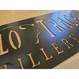 Buffalo Trace Bourbon Metal Wall Art Plasma Cut Home Decor Gift Idea