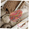 KONTONTY Rainbow Yarn Set Crochet Yarn for Beginners Cotton Nylon