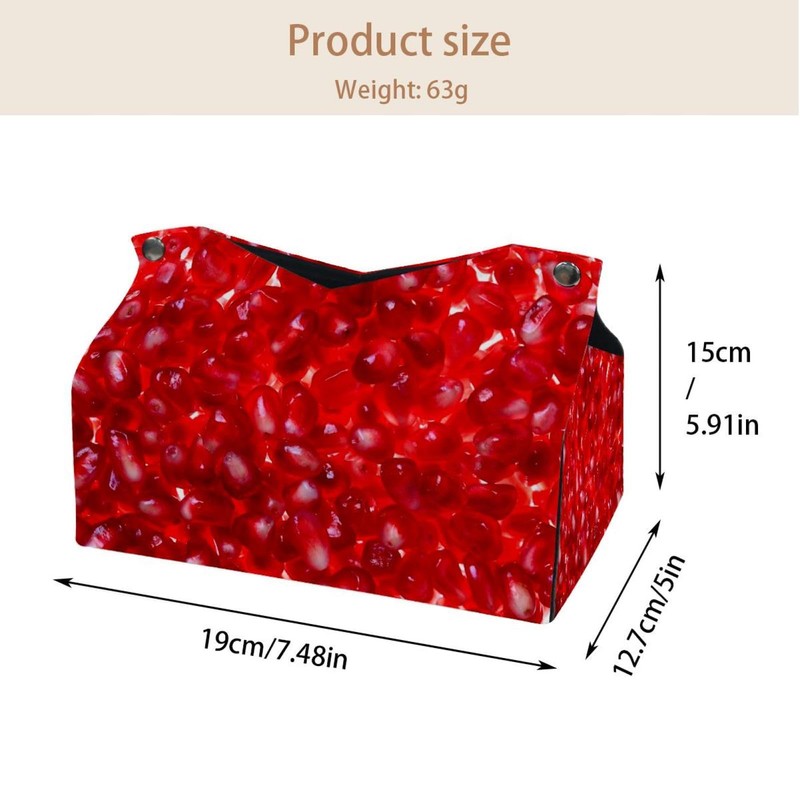 2 Pack Tissue Box Cover Holder, Charming Crystal Diamonds Rectangle