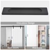 MOROBOR Self-Stick Rectangular Sliding Door Pulls, 2pcs Matte Black Aluminum