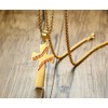 UMtrade Stainless Steel Sport Fitness Necklace Christian Crucifix Pendant Catholic