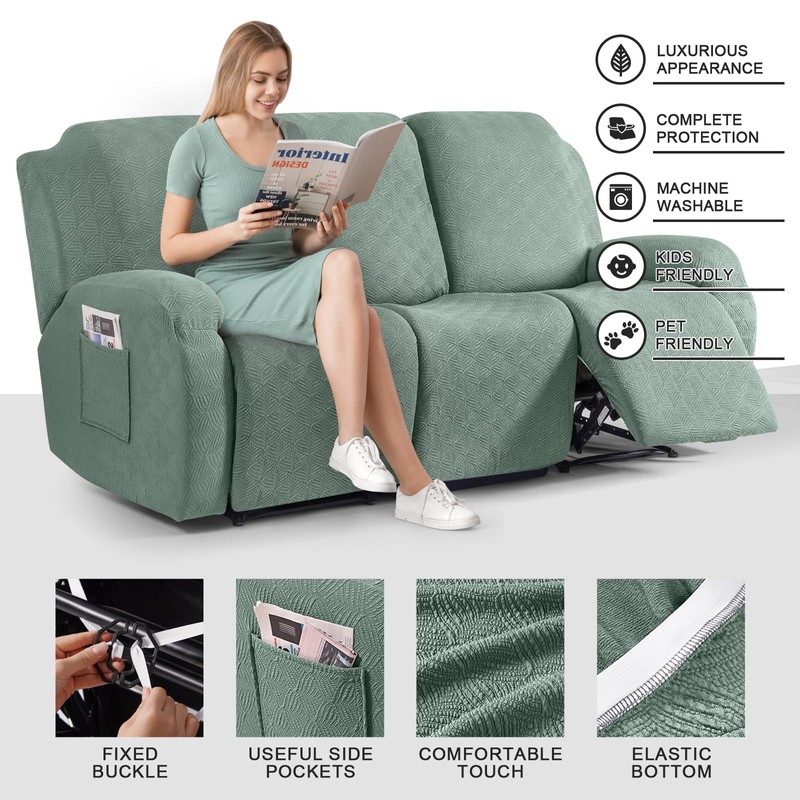 Timeles Recliner Covers for 3 Seater Reclining Sofa Slipcover Furniture