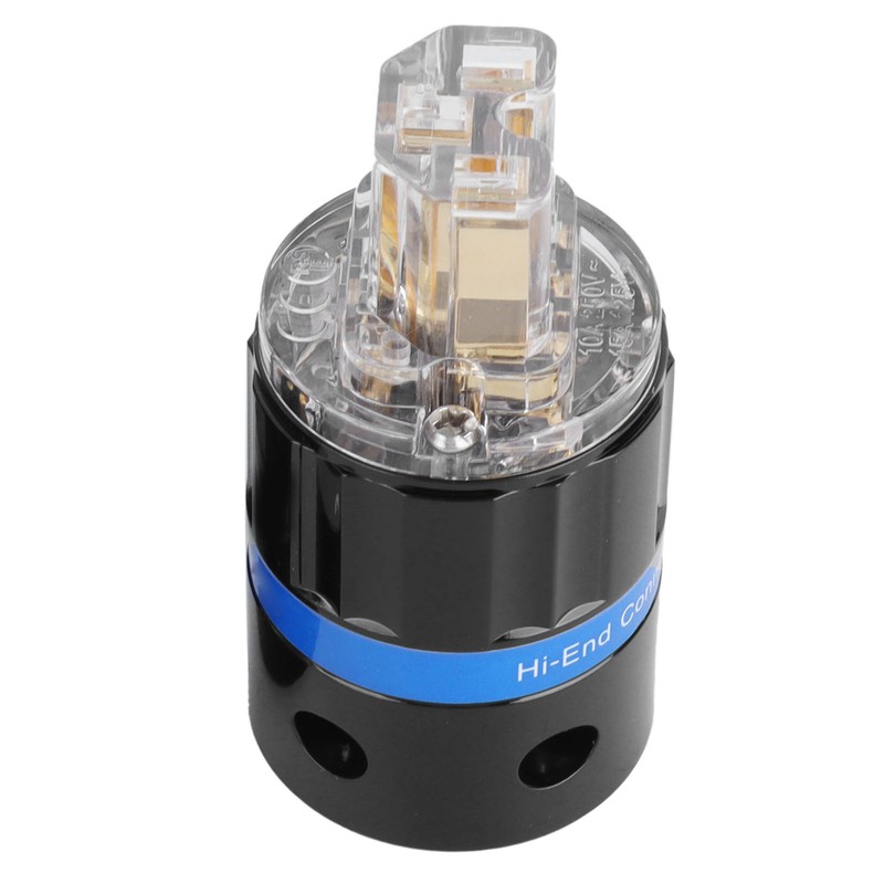 Monosaudio Connector Transparent Pure Copper GoldPlated Audio Power Connector (F105G