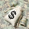 48 Pieces Money Bag Pouch with Drawstring Closure Canvas Cloth