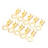160pcs Copper Ring Terminals, M4 4.2mm Brass Wire Connectors, Wire