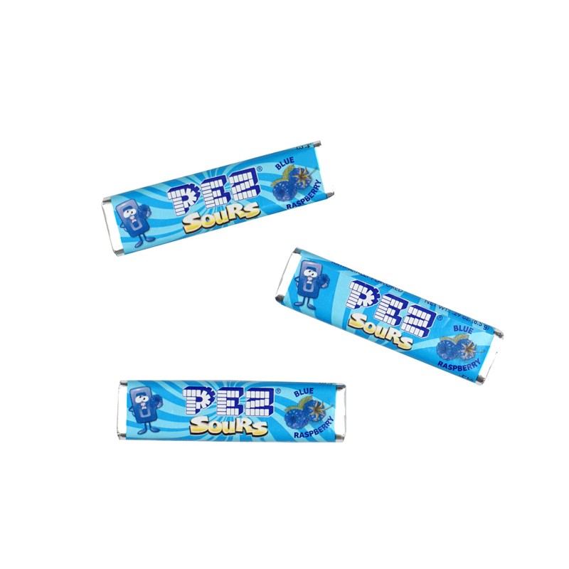 PEZ Candy Refills, Sour Blue Raspberry Flavor, 1 Pound Bulk