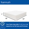 FoamRush 1" x 10" x 15" High Resilience Foam, Extra