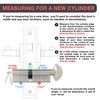 DIDA® 100mm Thumb Turn Euro Cylinder Lock 55T/45 - High