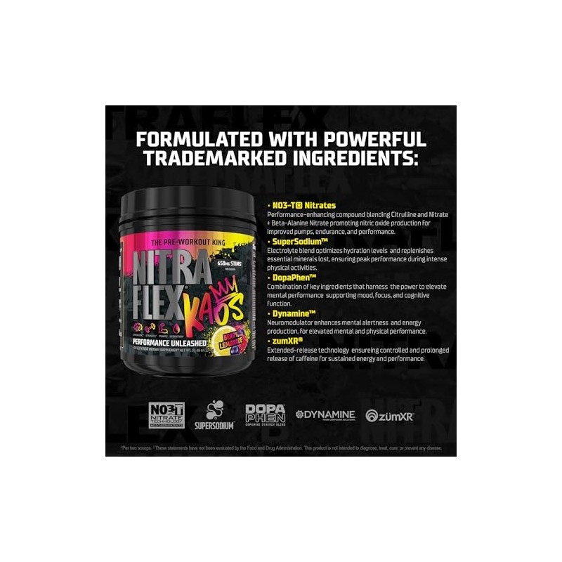 GAT SPORT Nitraflex KAOS Pre Entreno en Polvo - The