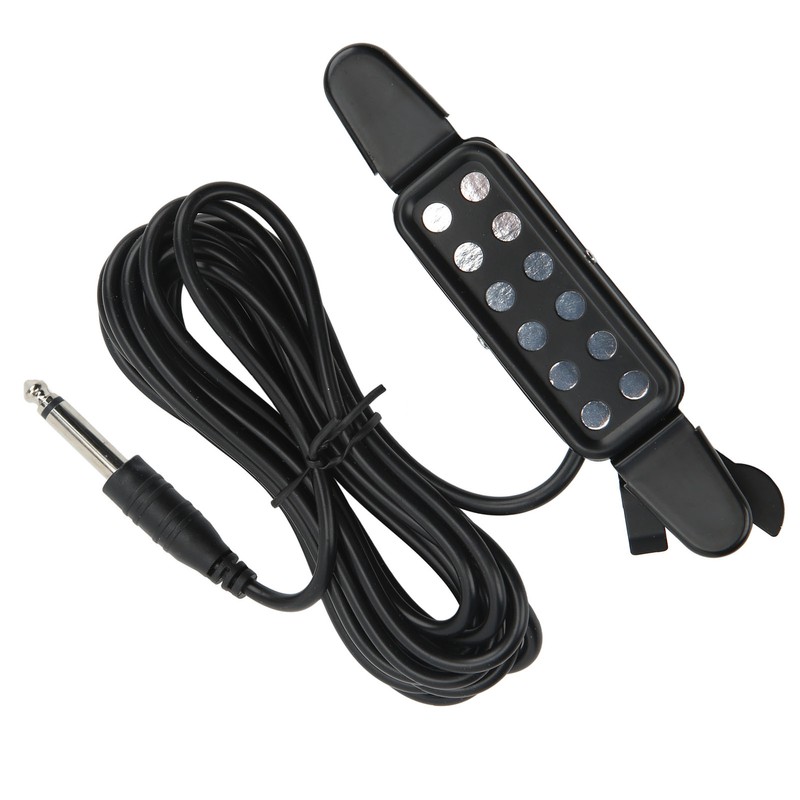 Acoustic Guitar Electric Transducer Soundhole Pickup Preamplifier Punching Free Accessories