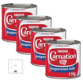 Carnation Evaporated Milk Nestle Bundle 4 packs Bundled by The Great British Kitchen