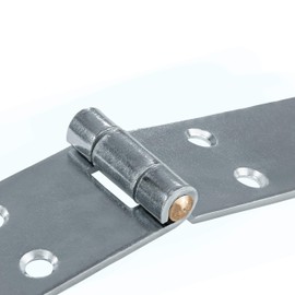 Gedotec Heavy Door Hinge – Screw-On Tape | Pack of 1 - Shutter Hinges Made of Steel | 120 x 30 mm | Door Hinge Blue Galvanised | Hinges Door Material Thickness 2 mm | Drilling Tape Metal for Screwing