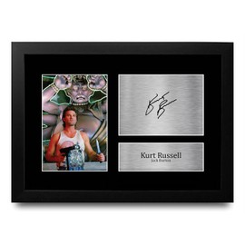 HWC Trading FR A4 Kurt Russell Big Trouble in Little China Gifts Printed Signed Autograph Picture for Movie Memorabilia Fans - A4 Framed