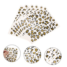 Beavorty 3sets Leopard Print Temporary for Women Easy Application Fake Body Stickers Sheets 6sheets*3