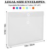 Legal Size Plastic Envelopes with String Tie Closure, 1-1/4" Expansion