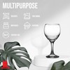 Red Co. Multipurpose Classic Stemmed Clear Wine Glasses, 12.25 fl