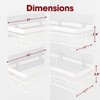 Sakugi Corner Shower Caddy - 2 Pack, Adhesive Shower Organizers,