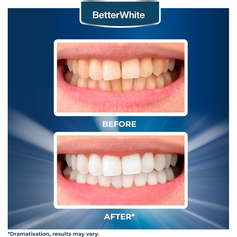 BetterWhite Professional Teeth Whitening Strips 7 Treatments - Enamel Safe