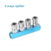 SagaSave 3Pcs Aluminum Air Compressor Splitter, 2/3/4 Way Quick Connect