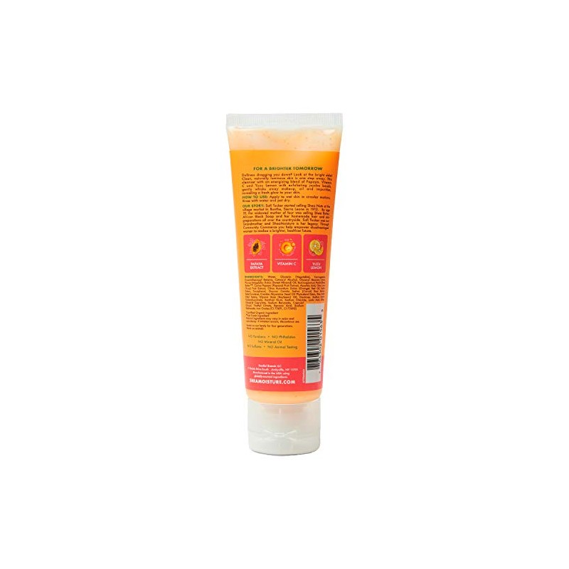 Sheamoisture Gel Cleanser For Dull, Uneven Skin Tone Papaya and
