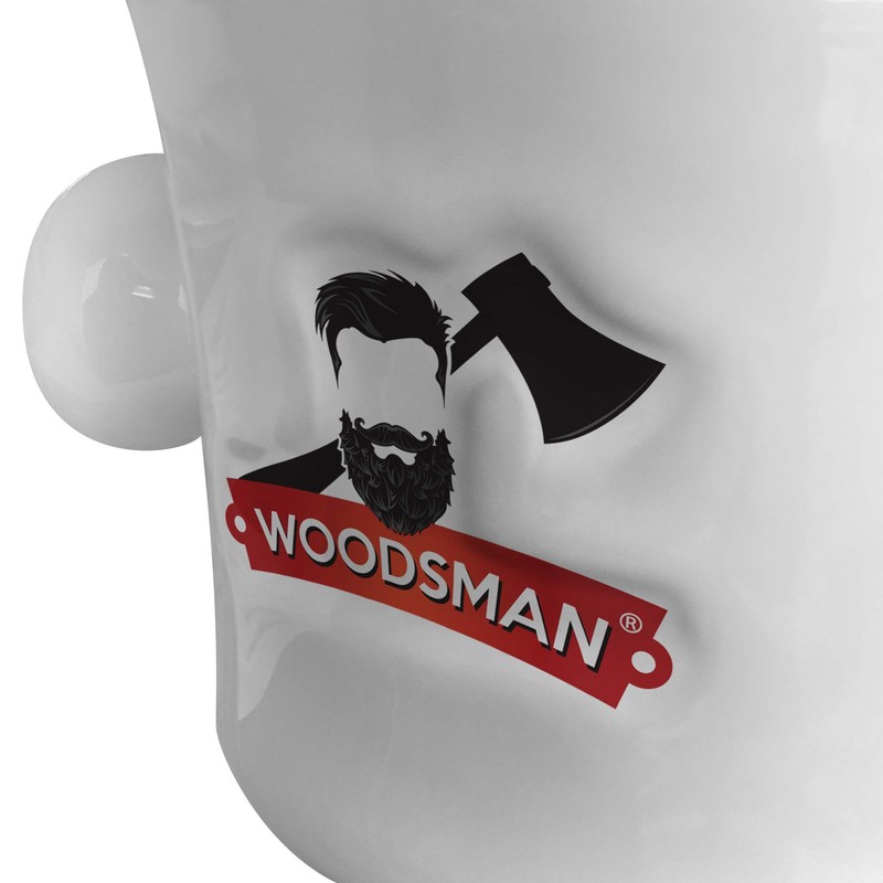 Woodsman - Bowl de Afeitado en Cerámica Blanco cuenco de