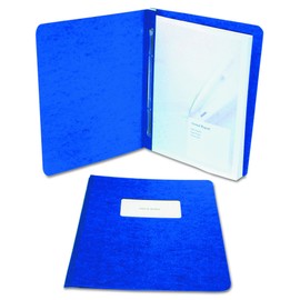 ACCO PRESSTEX Report Cover, Side Bound, Tyvek Reinforced Hinge, 8.5 Inch Centers, 3 Inch Capacity, Letter Size, Dark Blue (A7025073A)
