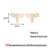 Mini Uterus Shape Stud Earrings Anatomic Organ Earrings Women Earrings