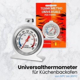 Anakel Home 300° Universal Oven Thermometer Stainless Steel Oven Temperature Measuring High Accuracy