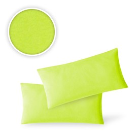 Exklusiv-heimtextil Jersey cushion cover, economy set of 2, with zippers, high quality, 40 x 80 cm