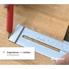 BAUHELD Marking Gauge Metal 200 mm - Scribing Tool Made