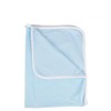 Popolini Baby Blanket Nicky Light Blue Organic Cotton 90 x