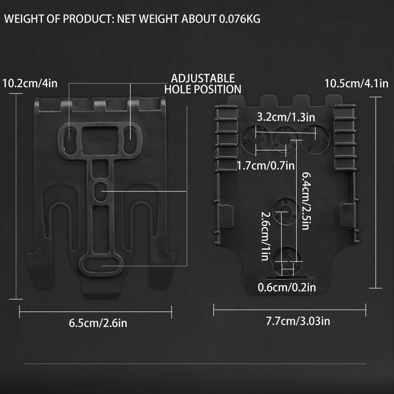 Gunyoo Quick Locking System Kit, with QLS19 and QLS22 Adapter