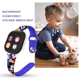 Silicone Gizmo Watch Band Replacement for Kids, Breathable Soft Silicone Watch Bands Compatible with Gizmo Watch 2 / Gizmo Watch 1 Rubber Watch Band