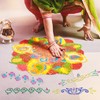 FoldTier 4 Pcs 12 Inch Diwali Rangoli Stencils Wooden DIY
